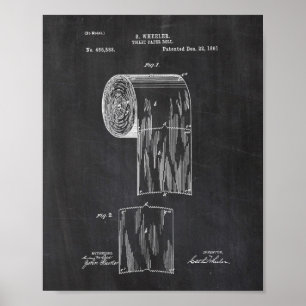 Toilettenpapier Patent Poster