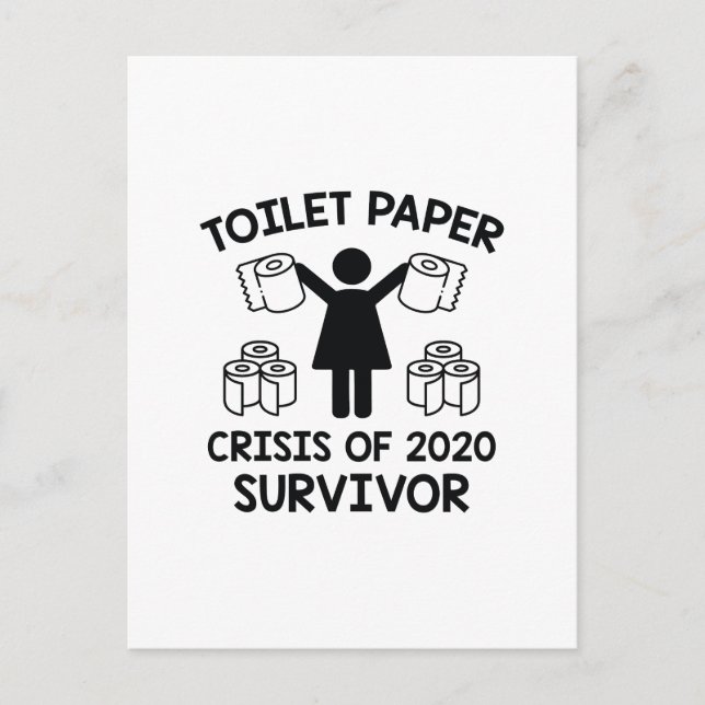 Toilettenpapier Postkarte (Vorderseite)