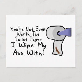 Toilettenpapier Postkarte