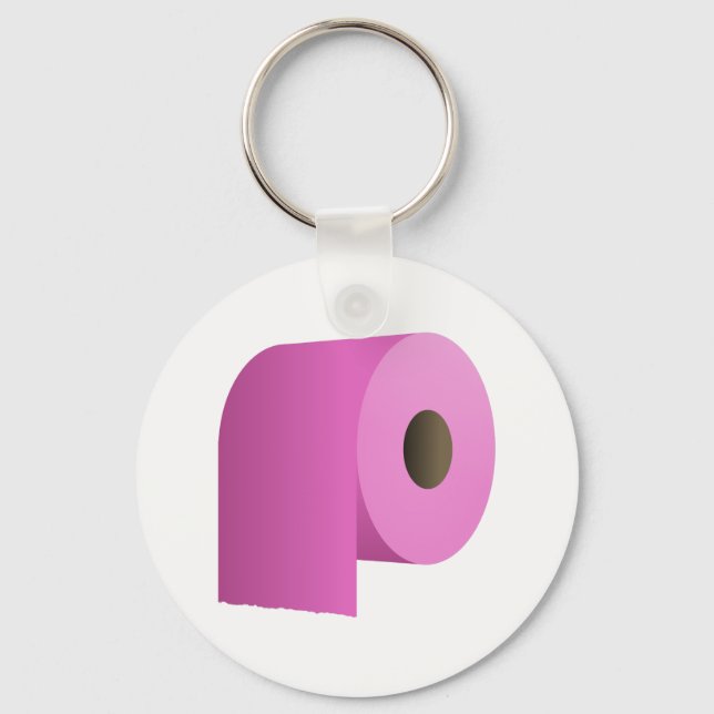 Toilettenpapier Schlüsselanhänger (Vorderseite)