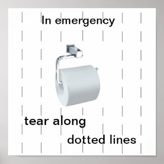 Toilettenposter Spaß Poster