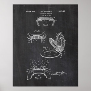 Toilettensitz Patent Poster