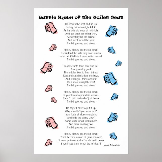 Toilettensitz Poster (Vorne)