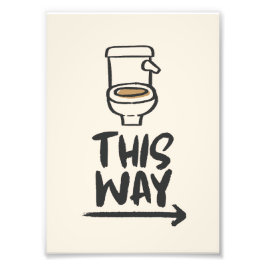 Toilettenspause auf diese Weise - Sonnenbad Richtu Fotodruck