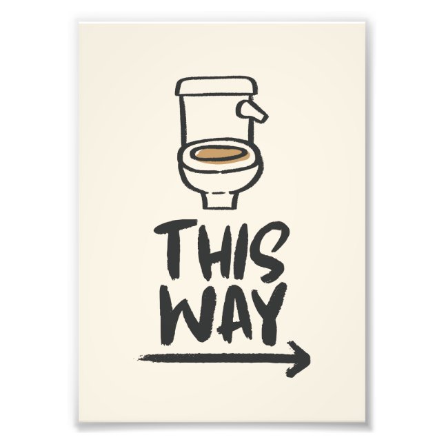 Toilettenspause auf diese Weise - Sonnenbad Richtu Fotodruck (Vorne)