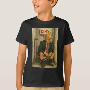 Toilettenthron-König – Satirische Trump-Kunstwerke T-Shirt