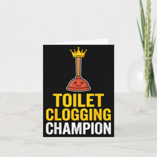 Toilettenverstopfung Chamon Lustige Toilettenverst Karte