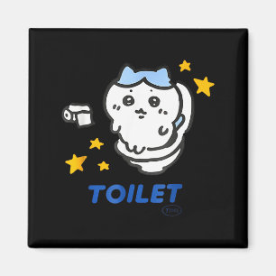 Toilettenzeit Chikawa Meme Lustiges T-Shirt Magnet