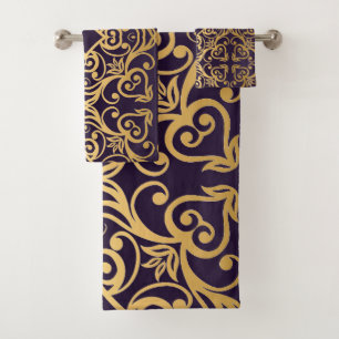 TOILETTES DE SALLE DE BAINS DE STYLE LUXE NOIR GOL