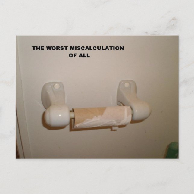 TOILETTPAPIER SUPRISE POSTKARTE (Vorderseite)