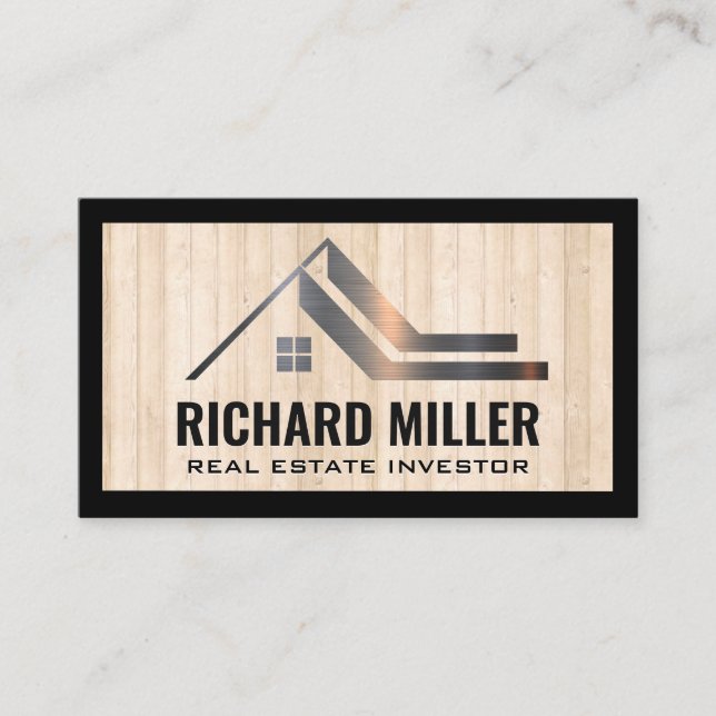 Toit immobilier | Propriété | Cartes en bois (Devant)