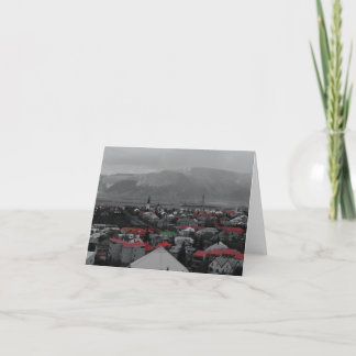 Toits colorés Cartes pour notes