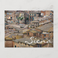 Toits de Sienne carte postale texte