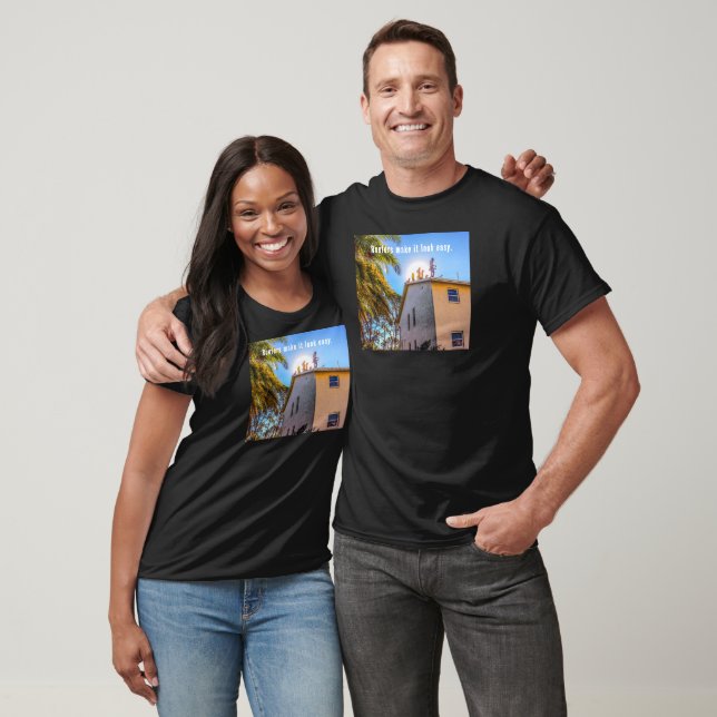 Toits sur T-shirt sur le toit (Unisexe)