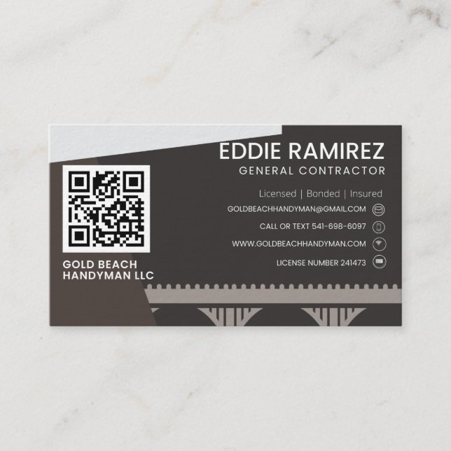 Toiture carte de visite pour GBHM (Devant)