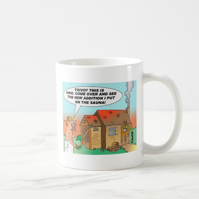 TOIVO U. EINO SAUNA-CARTOON-TASSE! KAFFEETASSE (Rechts)