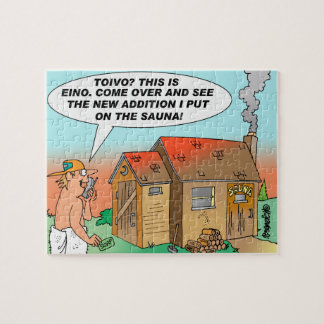 Toivo und Eino Yooper Cartoon-Puzzle