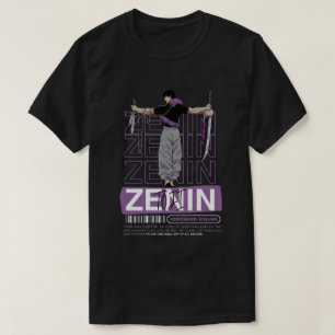 Toji fushiguro sorcier tueur anime noir T-shirt
