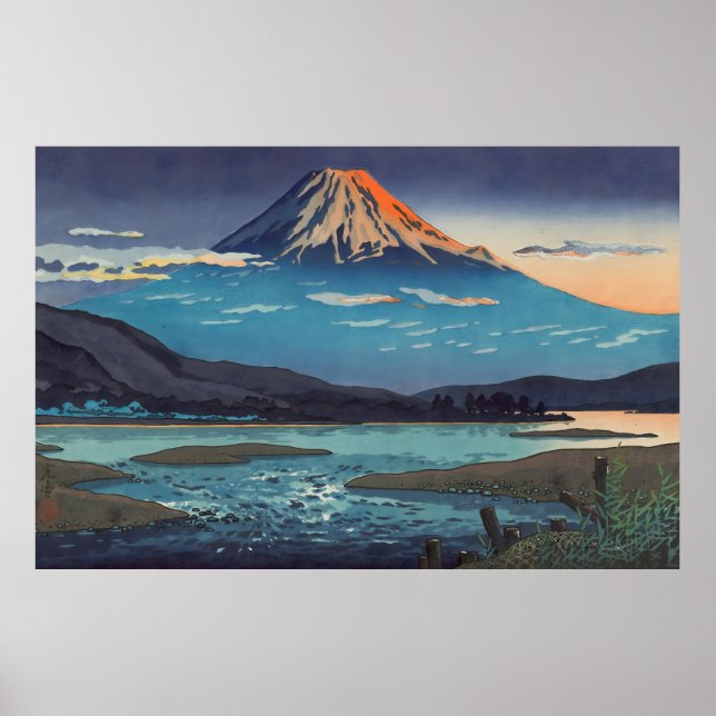 Tokaido Fujikawa 1939 von Tsuchiya Koitsu Poster (Vorne)