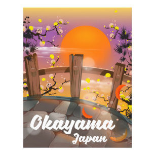 Tokama japanisches Blütenposter. Fotodruck