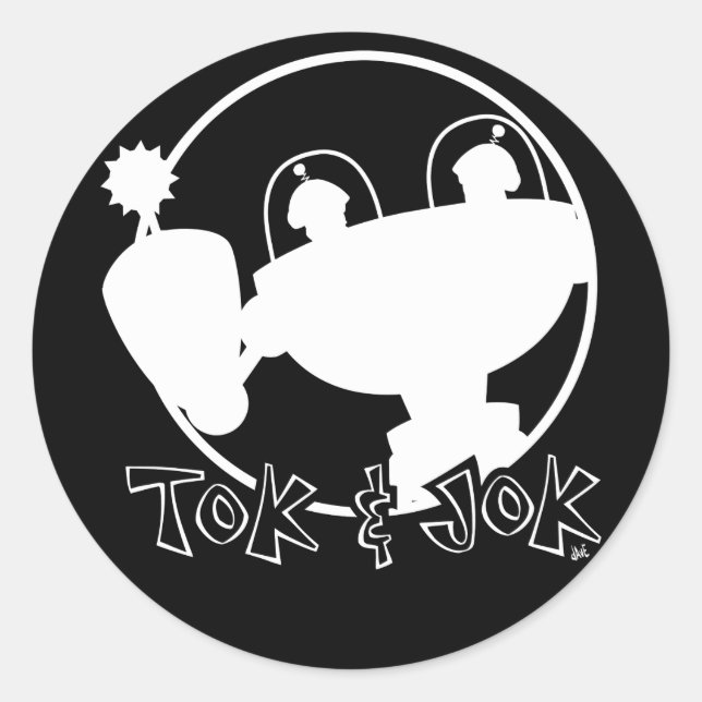 TokBOT & JokBOT Dark Sticker (Vorderseite)