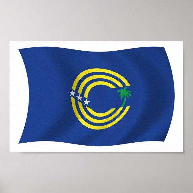 Tokelau Flag Poster Print (Vorne)