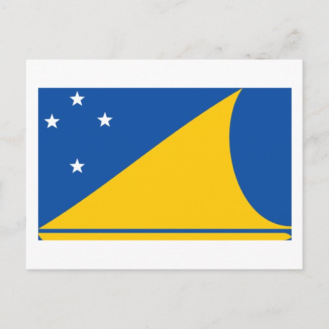 Tokelau-Flagge Postkarte (Vorderseite)