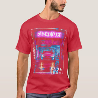 Tokio City Retro Synthwave Rennsport Japan Tokio T-Shirt