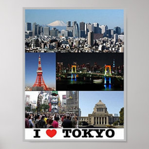 Tokio - I Liebe - Japan - Poster
