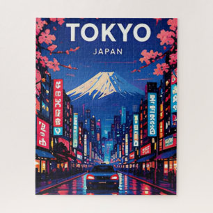 Tokio Japan Neon-Skyline Moderne Stadt Abenteuer