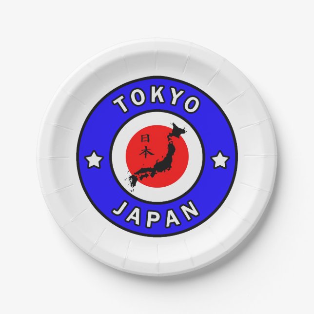 Tokio Japan Pappteller (Vorderseite)