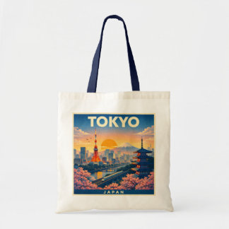 Tokio Japan Reise Poster-Tasche Tragetasche