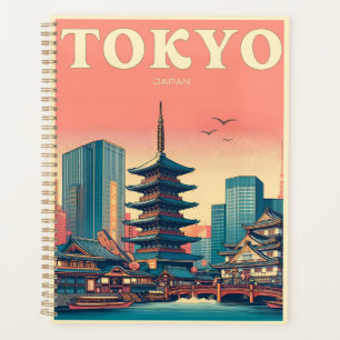 Tokio Japan Reise Vintage Geschenke Planer
