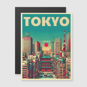 Tokio Japan Reise Vintage Magnetkarte Geschenke 