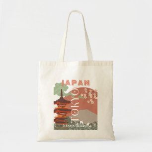 Tokio Japan Reisen Kunst, Retro Art Reisen Tragetasche
