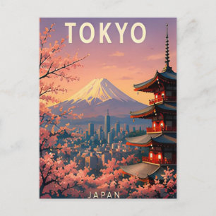 Tokio Japan Shibuya Lichter Futuristische Stadtflu Postkarte