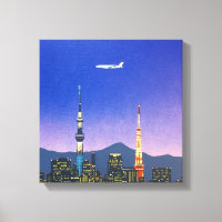 Tokio Japan Skyline 80er Hiroshi Nagai Art