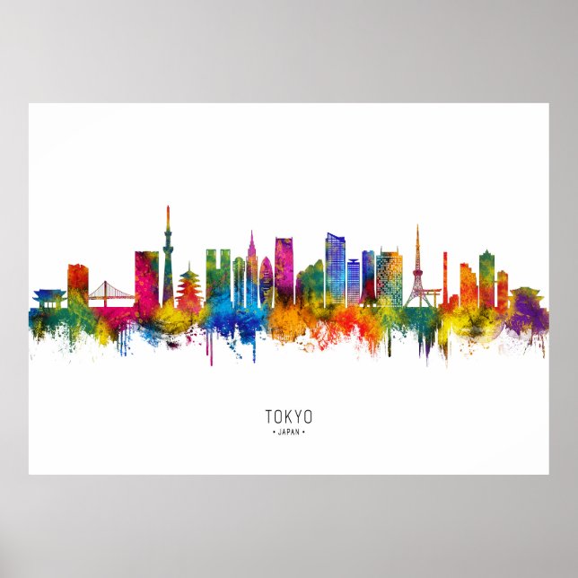 Tokio Japan Skyline Poster (Vorne)