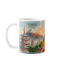 Tokio Japan Stadtansicht Aquarell Souvenir