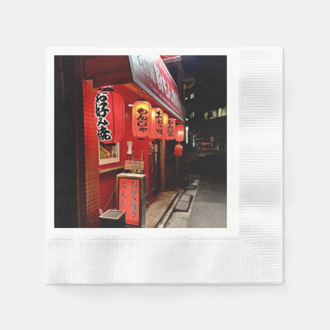 Tokio Japan Takeaway-Restaurant Serviette (Vorderseite)