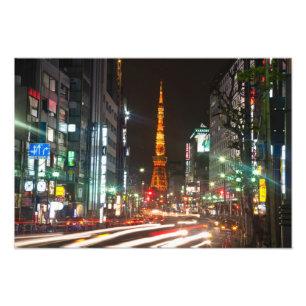 Tokio, Japan. Tokyo Tower ist ein Kommunikations- Fotodruck