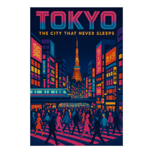 Tokio - Neon Metropolis Poster
