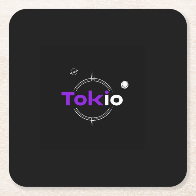 Tokio Samurai Rechteckiger Pappuntersetzer (Vorderseite)