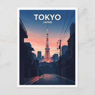 Tokio-Turm, Minato, Tokio Japan Reise-Geschenk Postkarte