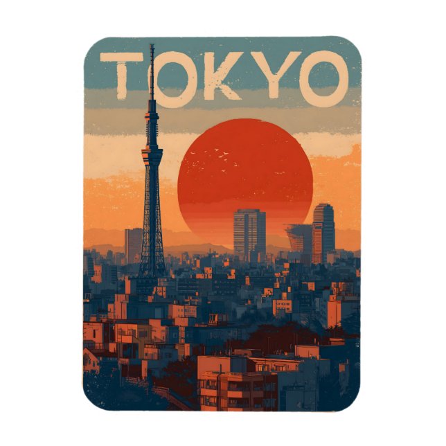 Tokio Vintage Magnet (Vertikal)