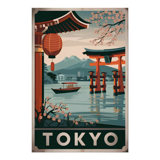 Tokio Vintage Poster (Vorderseite)