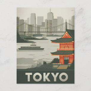 Tokio Vintage Postkarte