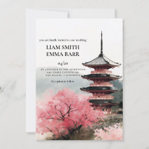 Tokioter japanische Hochzeitseinladung Einladung