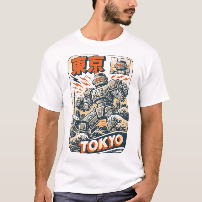 Tokioter Roboter T-Shirt (Vorderseite)