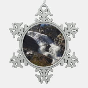 Tokopah Falls II: Sequoia-Nationalpark Schneeflocken Zinn-Ornament